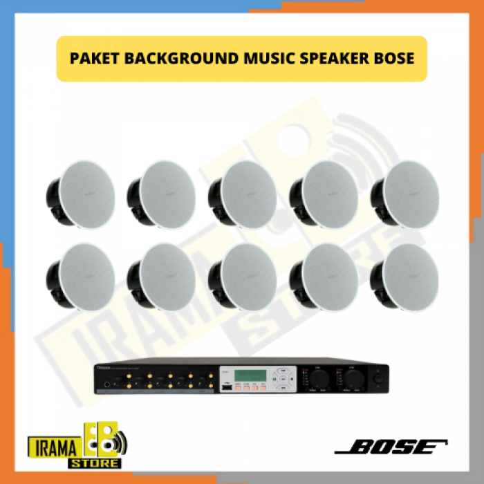 Paket Background Music Indoor Speaker Ceiling Bose - 10 Speaker 